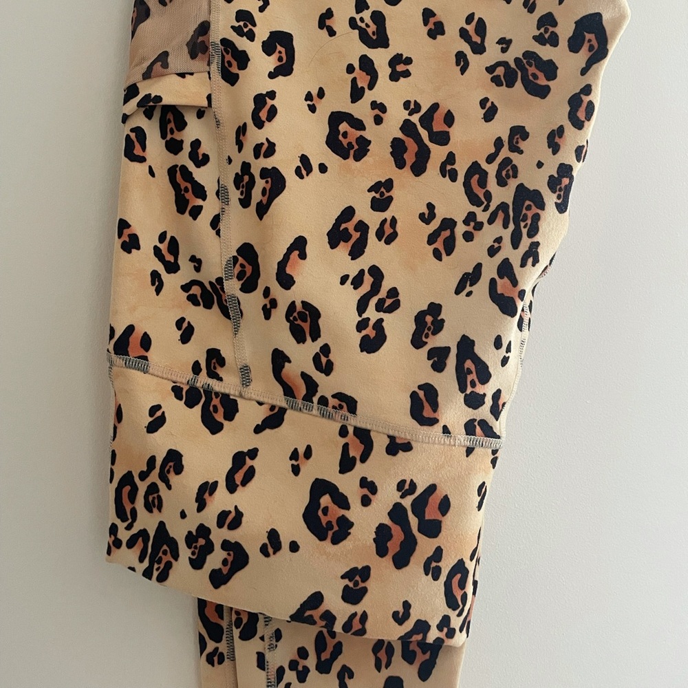 Leopard/Cheetah Print Fabletics Powerhold Leggings